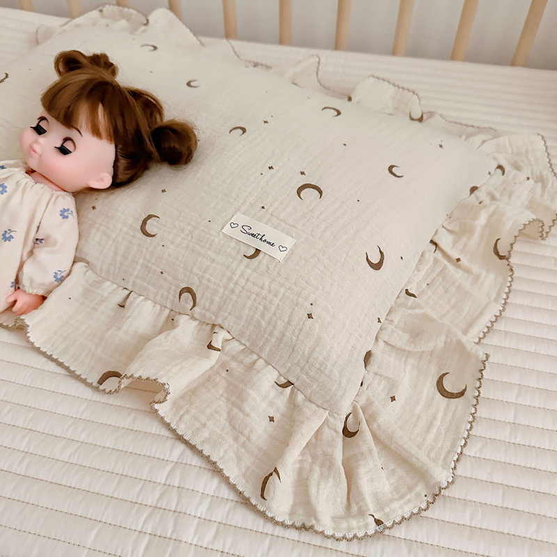 Taie d'oreiller mignonne en coton pour enfants