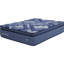 Matelas pleine grandeur à pochette en mousse à mémoire de forme de 14 pouces, housse souple, matelas bleu et multi avec mousse, tissu, roulé,-1304714861