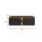 Ryian Black Glass Top Coffee Table With Gold Classic Landing Shape With 4 Drawers, Fully Assembled