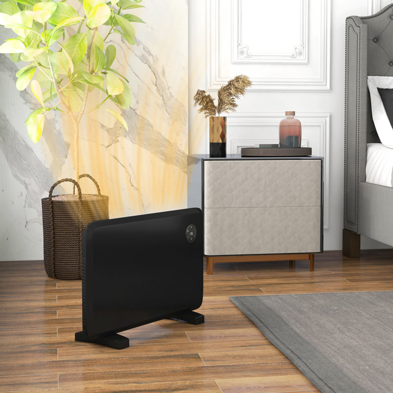 Metro Lane Corra 1200 Watt 4095 BTU Electric Panel Space Heater with Adjustable Thermostat and with Digital Display