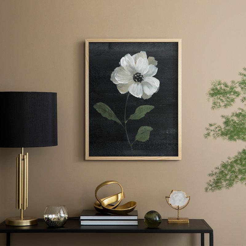 Country Botanical I Framed Print - Solid Wood, 21" H x 17" W, Natural