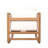 Outdoor Lounge Chair, Acacia Wood Club Chair, Oversized Seat With White Cushion Set