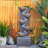Handcrafted Weather Resistant Floor Fountain with Lights