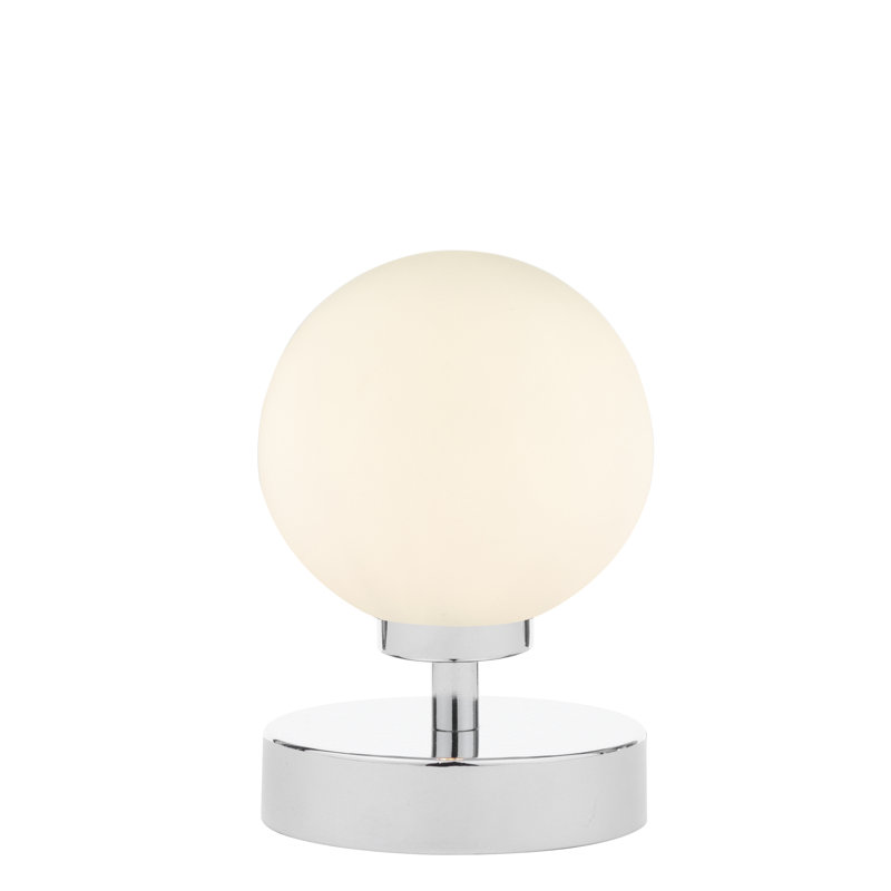 Metal Table Lamp Lamp, 17 cm H x 10.5 cm W x 10.5 cm D, Chrome