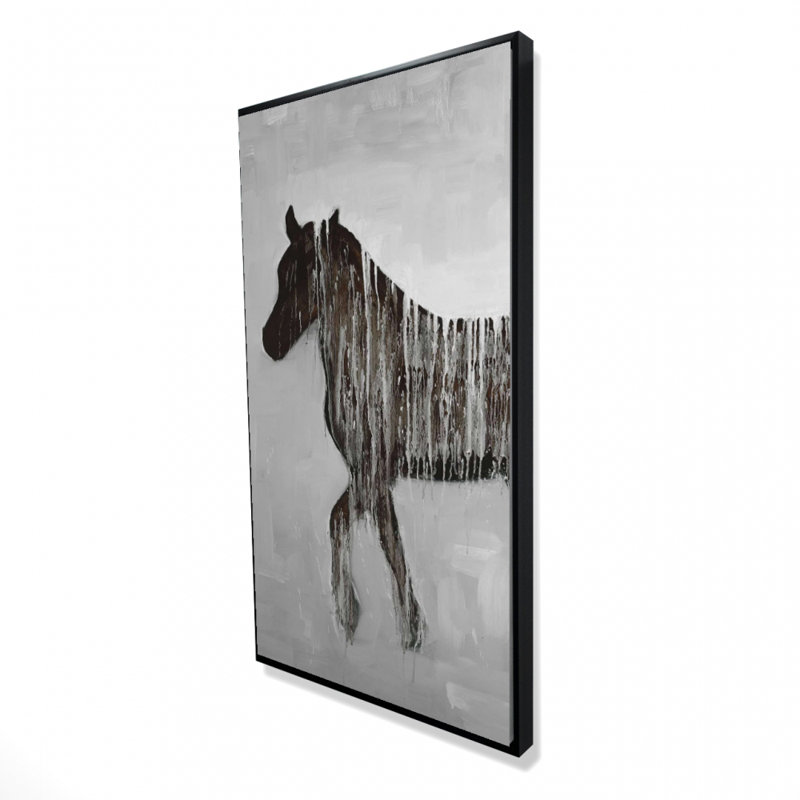 Gambading Abstract Horse Print On Canvas