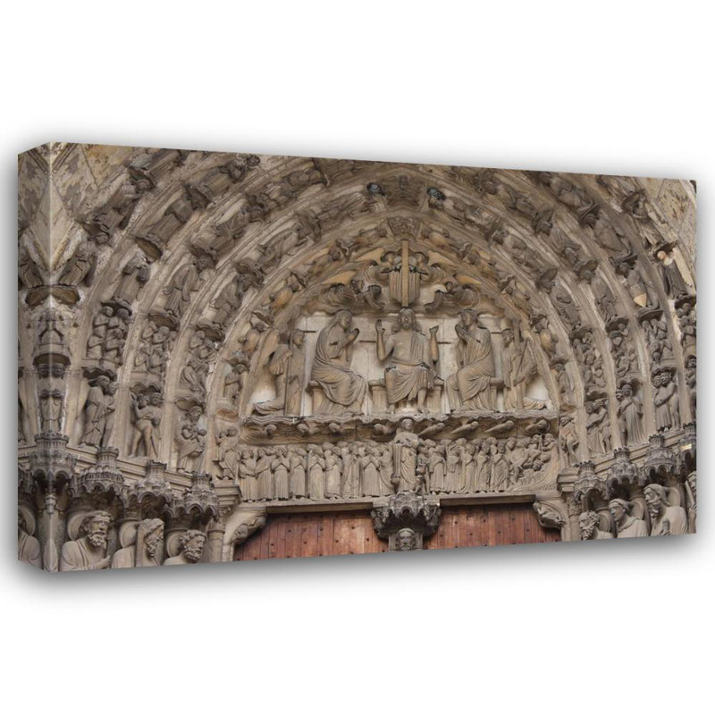 Portail de la cathédrale de Chartres, H 16 po x l 24 po