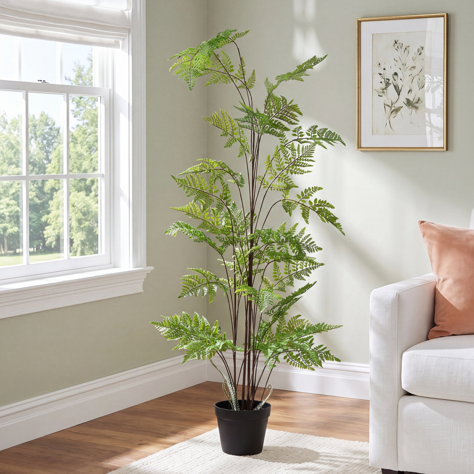 47.25'' Faux Fern Tree in Pot