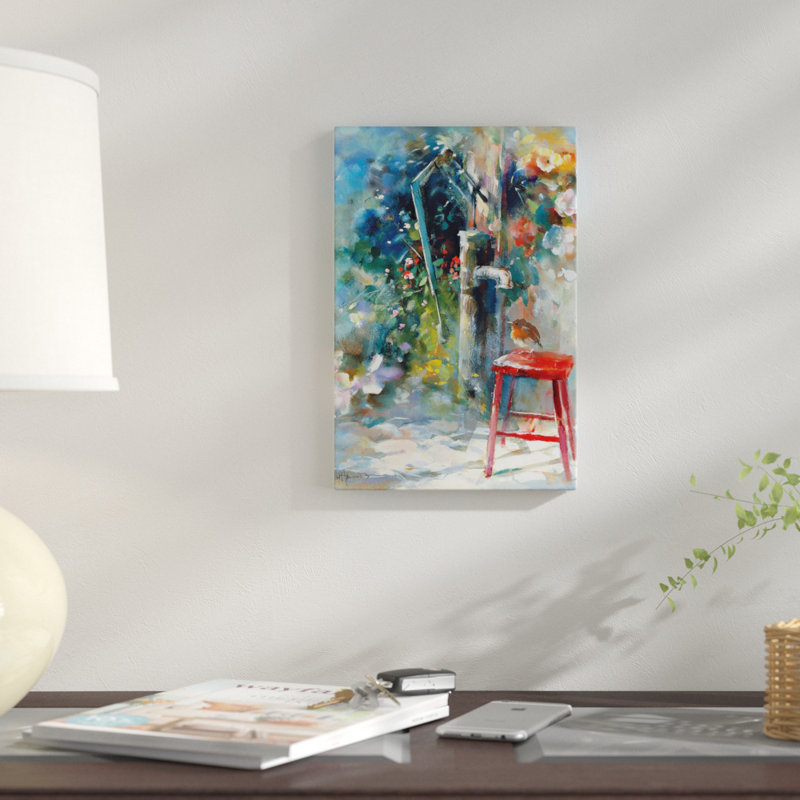« silent jardin », impression sur toile, H 12 po x l 8 po x P 0,75 po, Pas de tapis, Toile tendue
