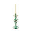 Emerald Check Medium Candlestick