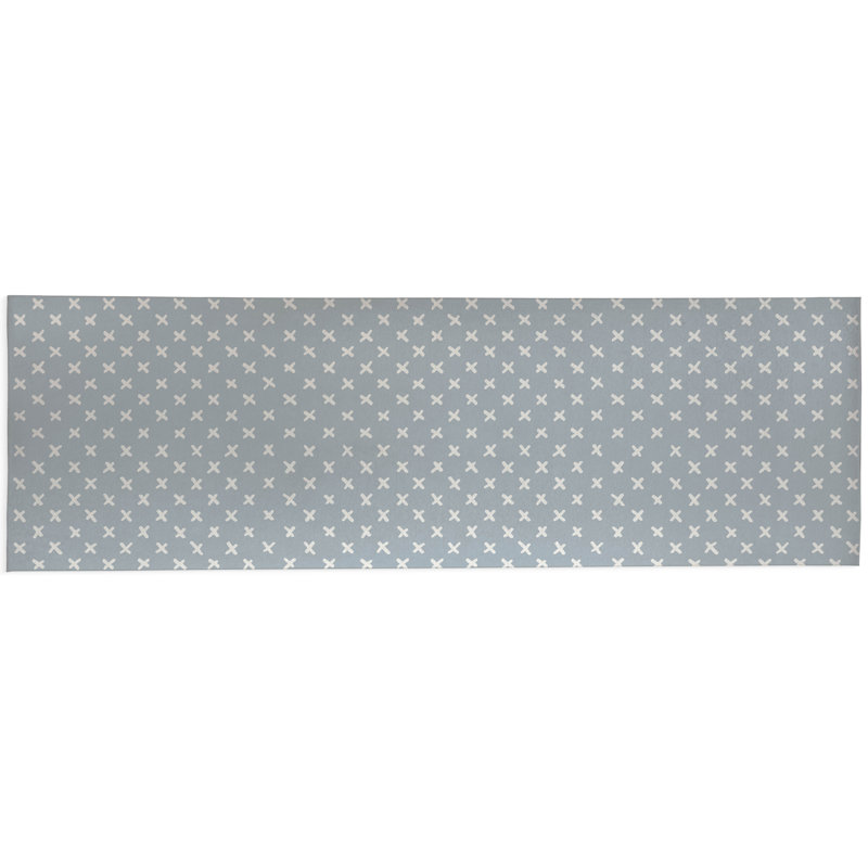 Criss Cross Non-Slip Outdoor Rug, Runner 2'6" x 8'