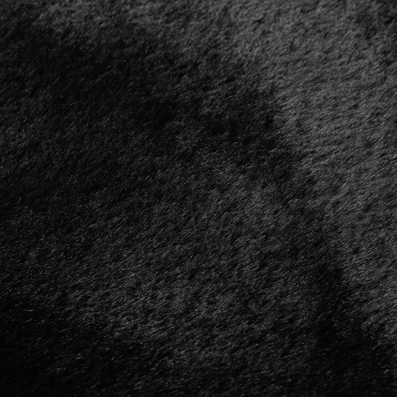 Svetlana Faux Fur Indoor Rug, Black