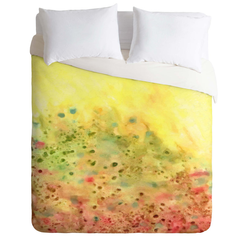 Rosie Brown Polyester Abstract Duvet Cover, Queen Duvet Cover + 2 Standard Shams
