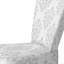 White Baroque Damask - Upholstered Patterned Accent Side Chair