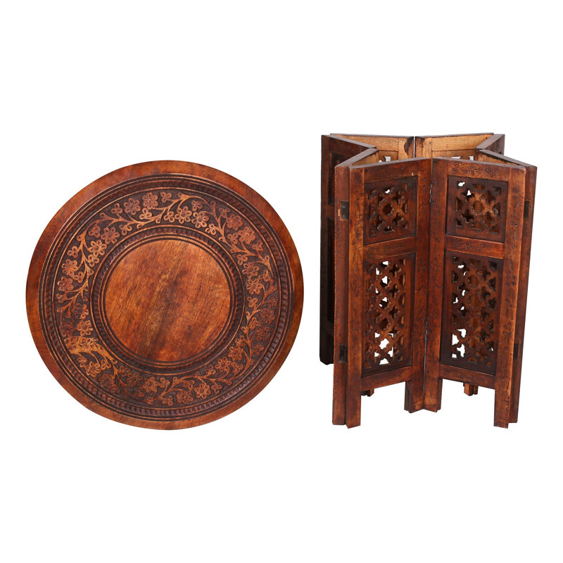 Abbeyville Frame End Table, Mahogany, 45cm H x 45cm W x 45cm D
