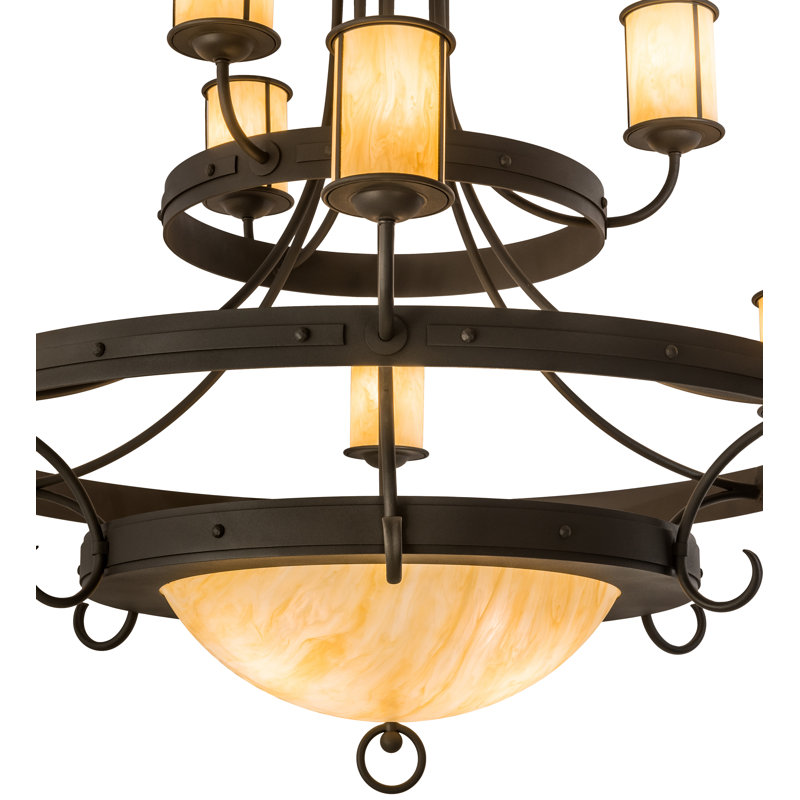 Lustre géométrique unique à 12 lumières Nehring