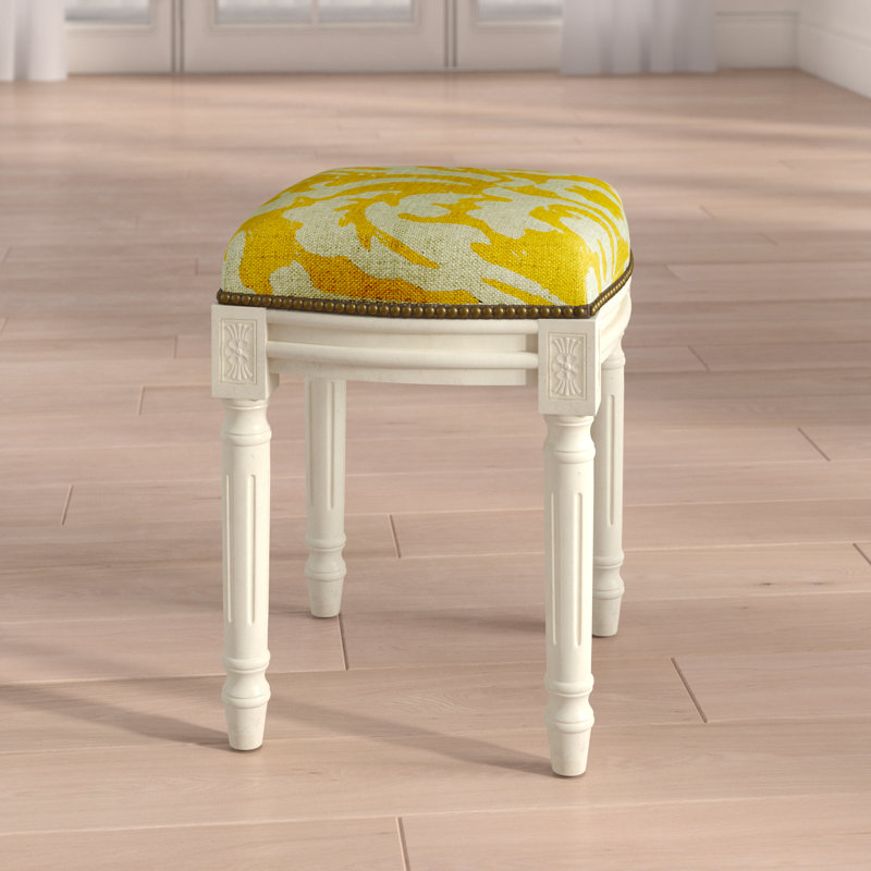 Tabouret de coiffeuse Alameda, Moutarde