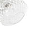 Elegant Faceted Clear Glass Pendant Shade With Diamond Cut Pattern By 