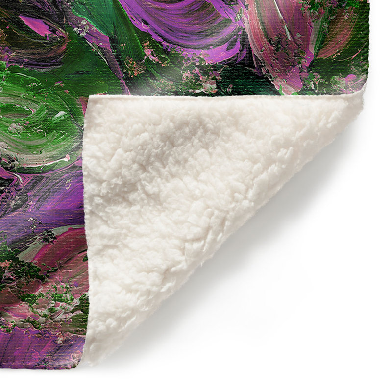 Couverture sherpa doux vi belle, l 68 po x L 80 po