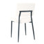 Chaise moderne rembourrée beige avec pieds en métal noir, de 4 - Flanelle et fusion pour la chambre à coucher, peut supporter jusqu'à 250 lb de fabrication de chambre à coucher en tissu, dossier de tabouret, plusieurs scènes-1086155885