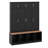 Hall Tree With Bench And Shoe Storage Compartments, Particle Board Multi-Functional Entryway Cabinet With 4 Hanging Hooks-118318246