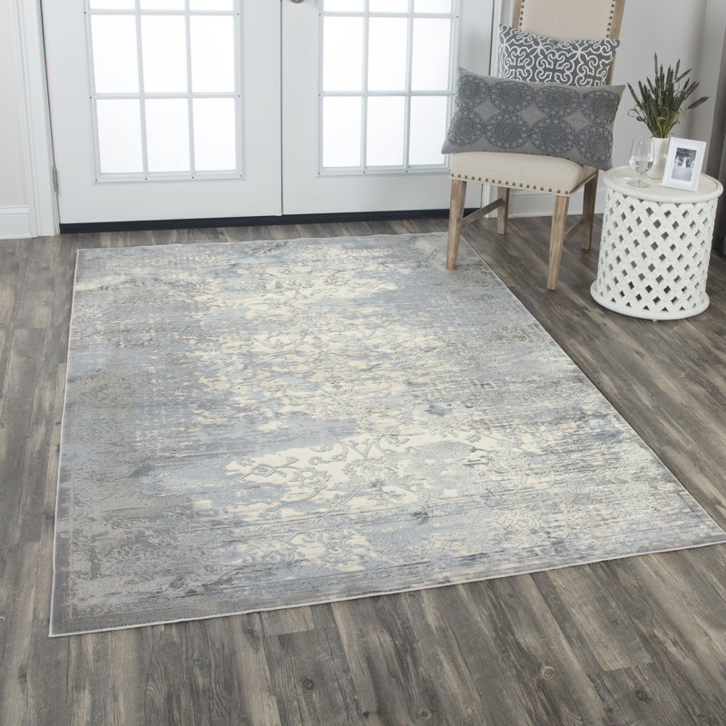 Tapis gris Carey, Rectangle 7 pi 10 po x 9 pi 10 po