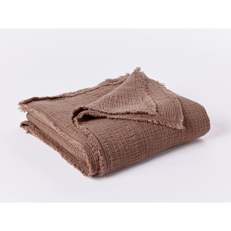 Topanga Matelasse Blanket, Redwood, Throw