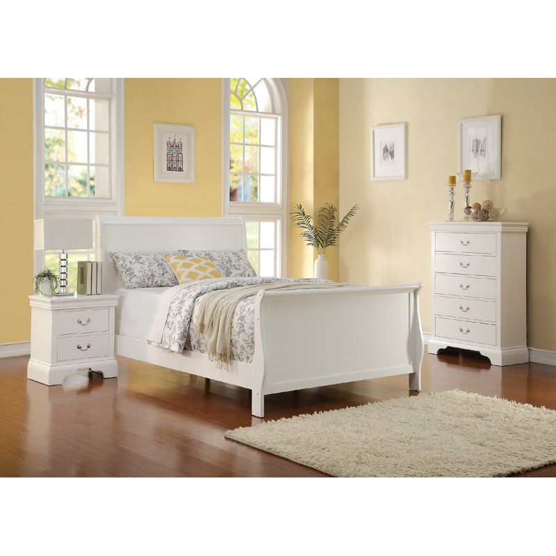 Lit-bateau standard Brémer, Double, Blanc
