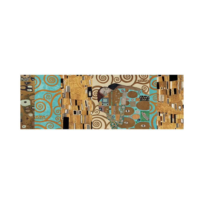Klimt 150 Anniversary I by Gustav Klimt - Wrapped Canvas Panoramic Print, 30.48 cm H x 91.44 cm W x 1.91 cm D