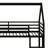 Twin Over Twin Bunk Bed With Safety Guardrail, Metal Bunk Bed Frame With Slide And Ladder-116970128