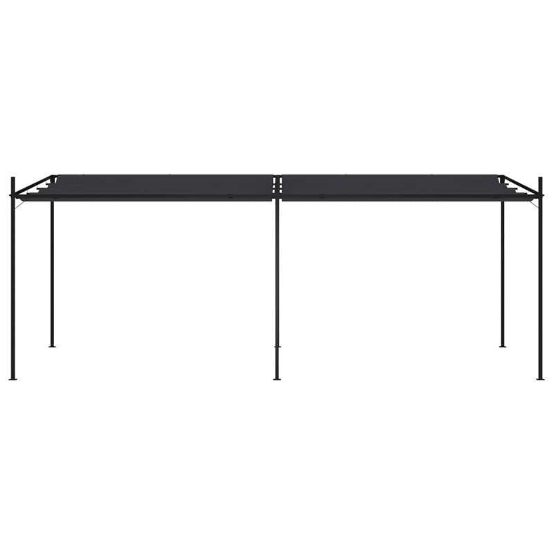Terlton 6 x 3m Iron Patio Gazebo, Anthracite