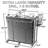 Heavy-Duty Rolling Laundry Cart With 2 Removable Bags & 6 Smooth Wheels - Commercial Laundry Organizer For Home, Hotel, Dorm, Gym