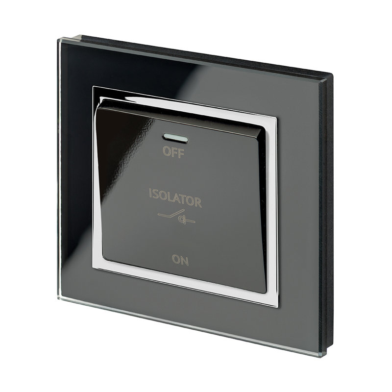 Grimaldi Wall Mounted Socket, Black