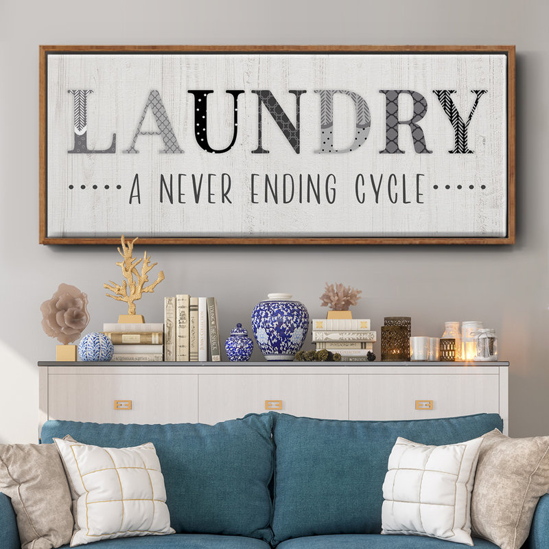«Never Ending» - Toile encadrée, H 12 po x l 30 po