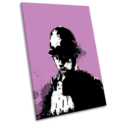 Banksy Rude Copper - Wrapped Canvas Painting