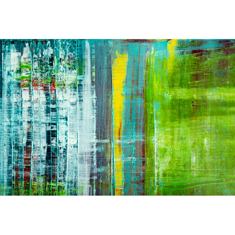 Abstract Painted Canvas. Oil Paints On A Palette. by Vimvertigo - Wrapped Canvas Painting, 30cm H x 46cm W x 3.8cm D