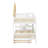 Full House Bunk Bed With Trundle, Wooden Bunk Bed Frame With Storage Staircase, Roof, Window & Door Desig