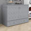 Lit escamotable mural Murphy avec tiroir, prises et ports USB-126622608