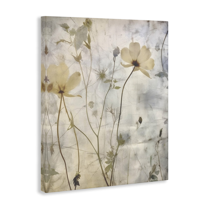 Soft Neutral Botanicals Canvas Wall Art by Lettered and Lined, 20" H x 16" W