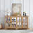 LED Curio Display Cabinet Antique Display Cabinet with Glass Doors Adjustable Shelves-1217867657