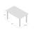 Landen Glass Top Metal Base Dining Table