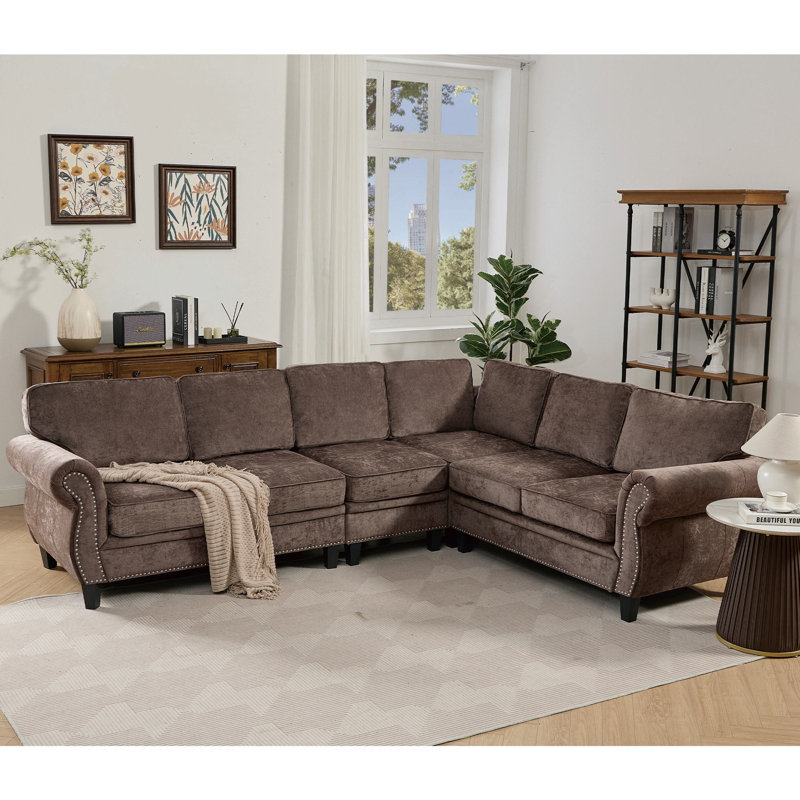 Canapé modulaire Seylow, Chocolat