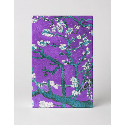 Fleurs d'amandier (1890) - Mauve recolorée - art mural sur toile Portrait