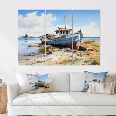 Fishing Boat Odyssey Shore - Hunting & Fishing Wall Decor Set