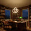 Lustre contemporain DEL Infinity-30964705