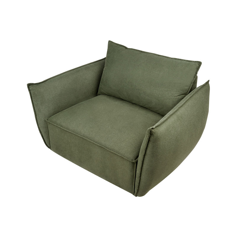 KUNES Upholstered Armchair, Green