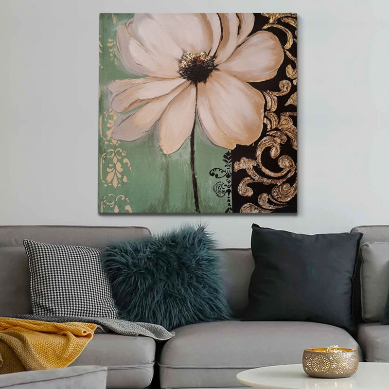 Peinture à l'huile décorative, H 39,37 po x l 39,37 po x P 1 po