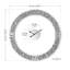 Horloge murale ronde en cristal avec cadre pliable
