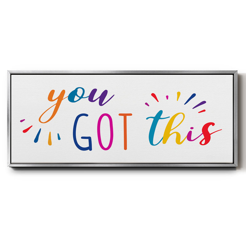 Rainbow Got This - Toile encadrée, H 12 po x l 30 po