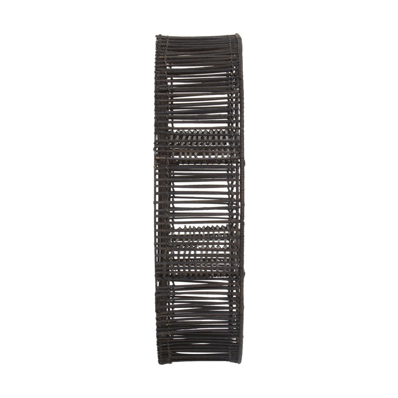Mulay 2 Piece Circle Tiered Shelf, Black