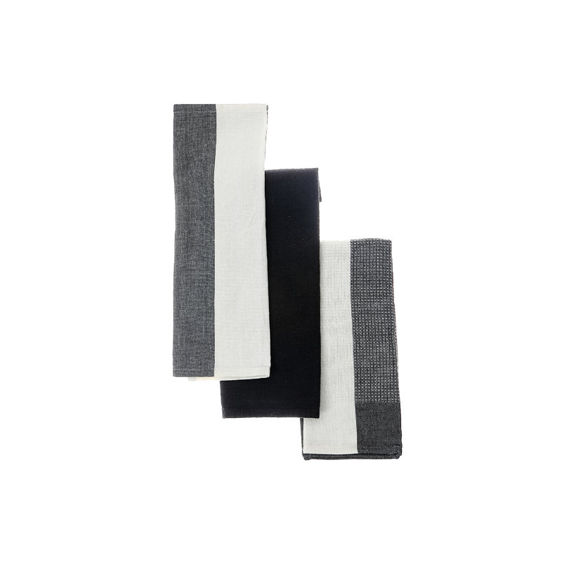 Cotton Kitchen Towels Kitchen Towel, Black